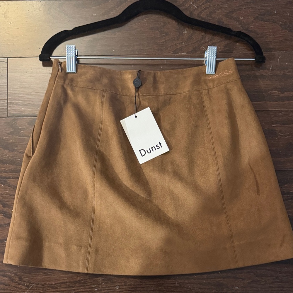 Dunst Women's Brown Suede Skirt